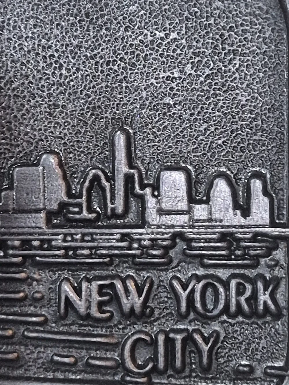 Vintage New York City Statue Of Liberty Silver Belt Buckle